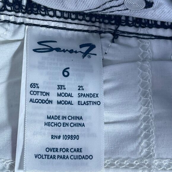 Seven7 NWT Tummyless High Rise Skinny Jeans Neutral Snake Sz 6 - Picture 9 of 10